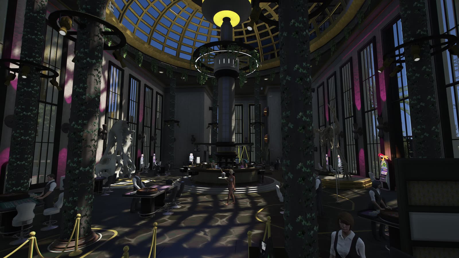 Inside the casino